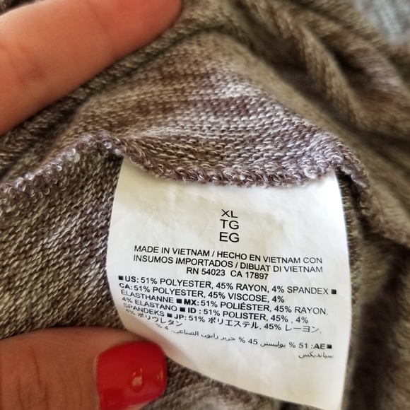 Old Navy marled neutral swing sweater, XL - Picture 4 of 6